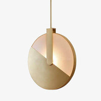 Suspension LED Minimalist Gold Disc | Marco Lucetti