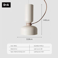 Suspension LED Minimaliste en Fer | Marco Lucetti LPL140 Blanc DA / Pas d'ampoule