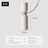 Suspension LED Minimaliste en Fer | Marco Lucetti LPL140 CD blanc / Pas d'ampoule