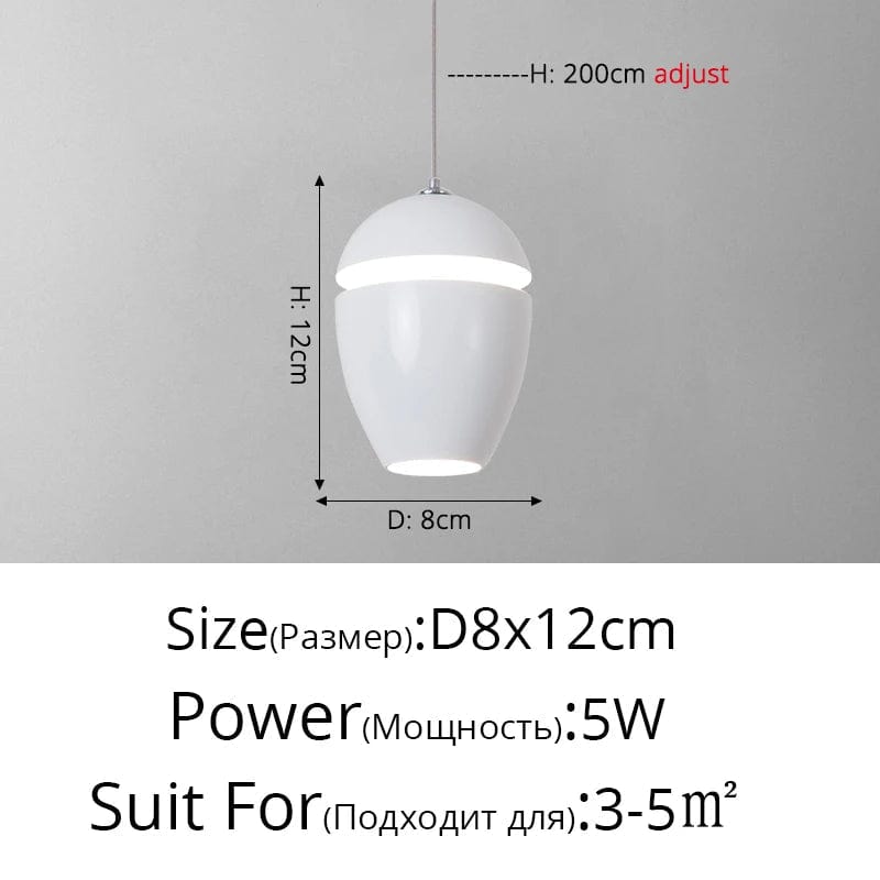 Suspension LED Minimaliste Nordique pour Bar et Restaurant Créatif | Marco Lucetti