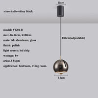 Suspension LED Modern Angle Adjustment | Marco Lucetti Extensible-noir / Lumière chaude (3000K)