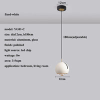 Suspension LED Modern Angle Adjustment | Marco Lucetti Fixe-blanc / Lumière chaude (3000K)