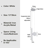 Suspension LED moderne ajustable pour chevet, salon, allée, étude : luminaire design pour la maison | Marco Lucetti