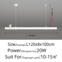 Suspension LED moderne en acier brossé noir. | Marco Lucetti