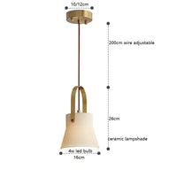 Suspension LED Moderne en Céramique Style Japonais par Iwhd | Marco Lucetti Blanc 2 / 4W(MAX60W)