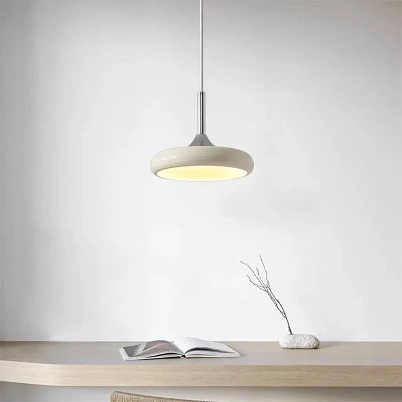 Suspension LED moderne en forme de disque blanc - design minimaliste | Marco Lucetti