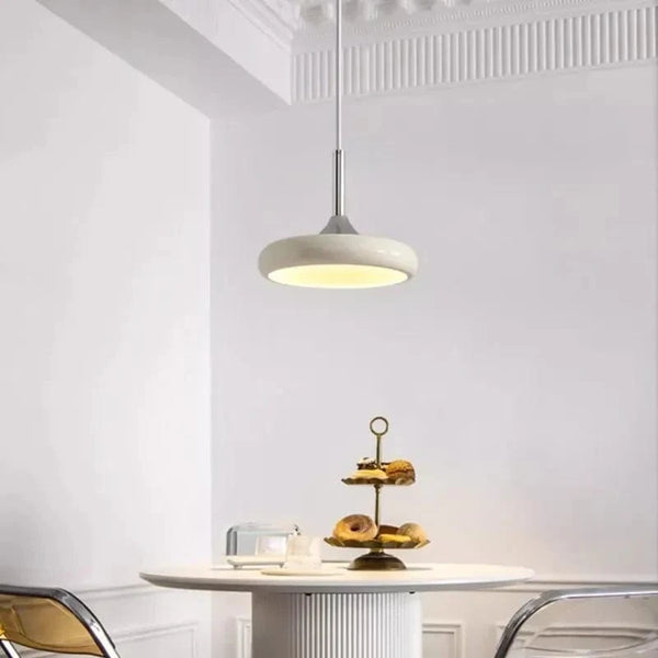 Suspension LED moderne en forme de disque blanc - design minimaliste | Marco Lucetti
