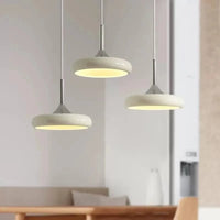 Suspension LED moderne en forme de disque blanc - design minimaliste | Marco Lucetti