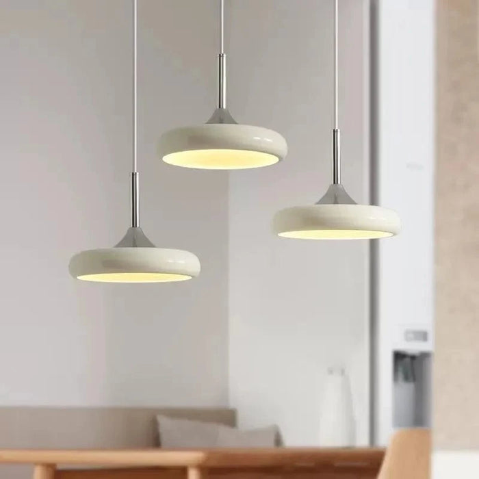 Suspension LED moderne en forme de disque blanc - design minimaliste | Marco Lucetti
