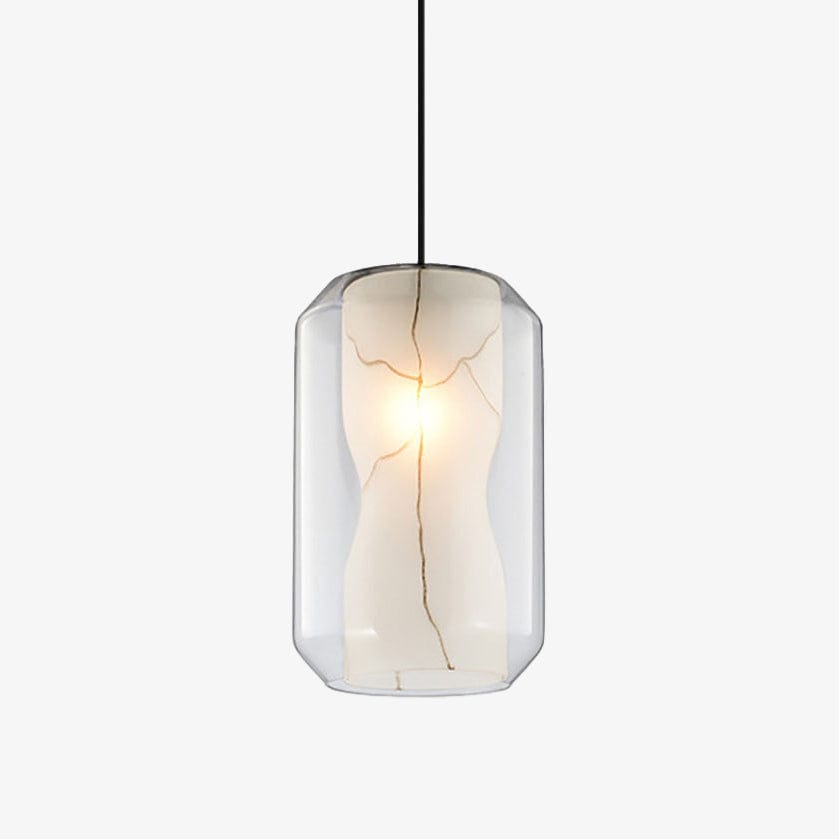 Suspension LED moderne en marbre et verre. | Marco Lucetti Grand / Froide