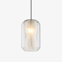 Suspension LED moderne en marbre et verre. | Marco Lucetti Grand / Froide