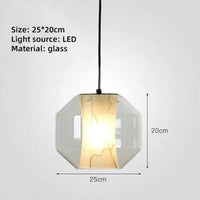 Suspension LED moderne en marbre et verre. | Marco Lucetti Petit / Froide