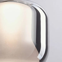 Suspension LED moderne en verre fumé à trois têtes. | Marco Lucetti