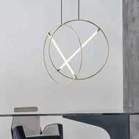 Suspension LED moderne et design - Luminaire décoratif rond | Marco Lucetti 55 cm / Argent / Lumière naturelle