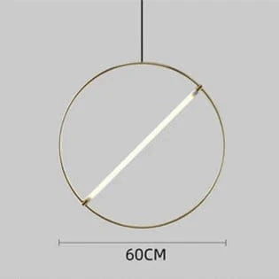 Suspension LED moderne et design - Luminaire décoratif rond | Marco Lucetti 60 cm / Or / Dimmable