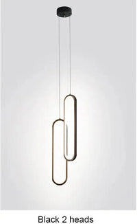 Suspension LED moderne et minimaliste - Illuminez avec style. | Marco Lucetti Noir 2 têtes / Blanc