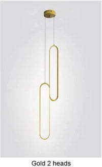 Suspension LED moderne et minimaliste - Illuminez avec style. | Marco Lucetti Or 2 têtes / Blanc