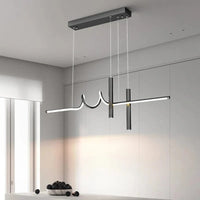 Suspension LED moderne "Gold Wave" pour salle à manger, chambre, salon et cuisine | Marco Lucetti