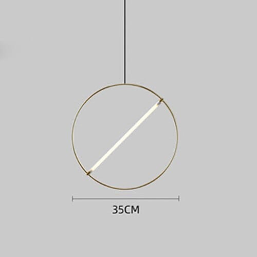 Suspension LED moderne « Juncal Ring Glow » | Marco Lucetti D35 cm / Froide