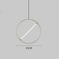 Suspension LED moderne « Juncal Ring Glow » | Marco Lucetti D35 cm / Froide