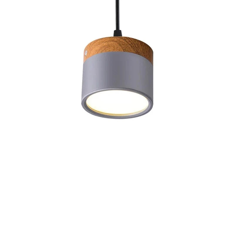Suspension LED moderne "Makeron" pour une décoration intérieure tendance | Marco Lucetti Gris / 7 W sans gradation / Blanc froid