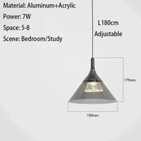  Suspension LED Moderne Mesita De Noche Tendances Design | Marco Lucetti Noir / Style ordinaire / Lumière blanche