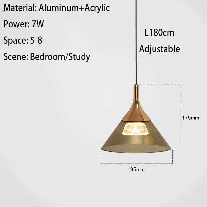  Suspension LED Moderne Mesita De Noche Tendances Design | Marco Lucetti Or / Style ordinaire / Lumière blanche