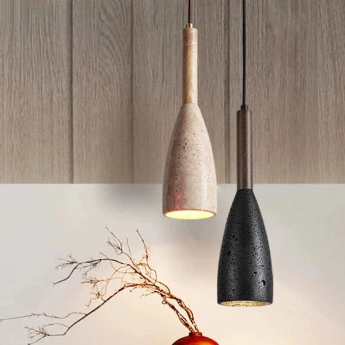 Suspension LED moderne nordique Pierre Jaune Grotte Luminaire Suspendu E27 | Marco Lucetti