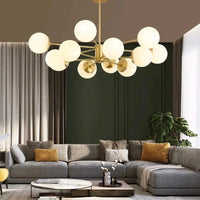 Suspension LED moderne pour éclairage à la maison - Chambre, Salon, Salle à manger - Noir/Or - 220V - Plafonnier  | Marco Lucetti