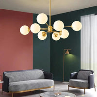 Suspension LED moderne pour éclairage à la maison - Chambre, Salon, Salle à manger - Noir/Or - 220V - Plafonnier  | Marco Lucetti