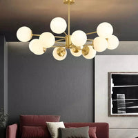 Suspension LED moderne pour éclairage à la maison - Chambre, Salon, Salle à manger - Noir/Or - 220V - Plafonnier  | Marco Lucetti