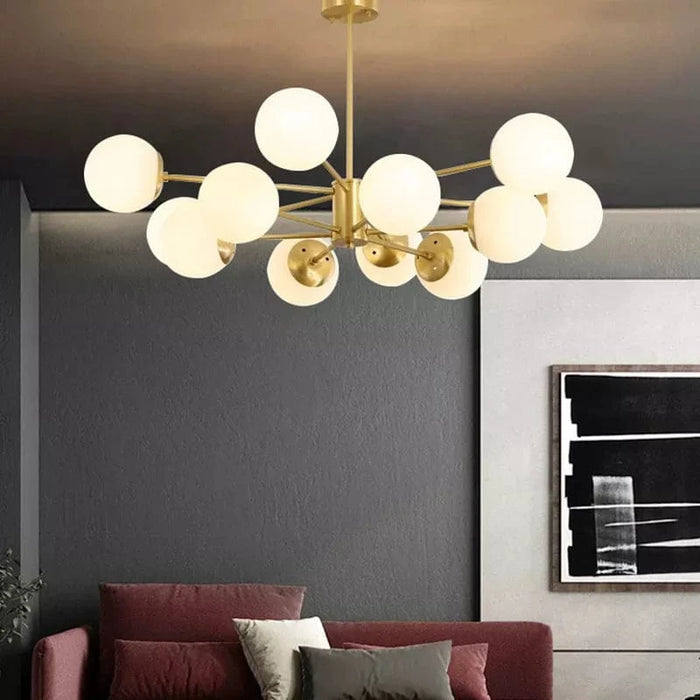 Suspension LED moderne pour éclairage à la maison - Chambre, Salon, Salle à manger - Noir/Or - 220V - Plafonnier  | Marco Lucetti
