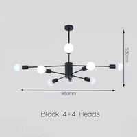 Suspension LED moderne pour éclairage à la maison - Chambre, Salon, Salle à manger - Noir/Or - 220V - Plafonnier  | Marco Lucetti Noir A style / PAS d&#39;ampoule