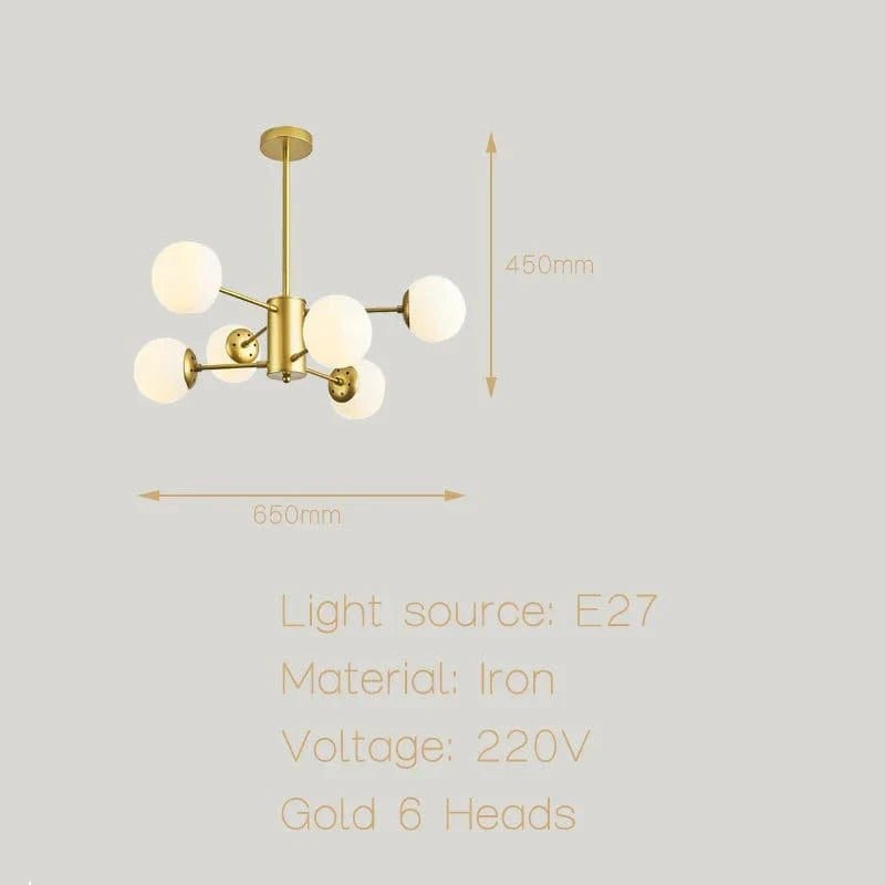Suspension LED moderne pour éclairage à la maison - Chambre, Salon, Salle à manger - Noir/Or - 220V - Plafonnier  | Marco Lucetti Style C doré / PAS d&#39;ampoule