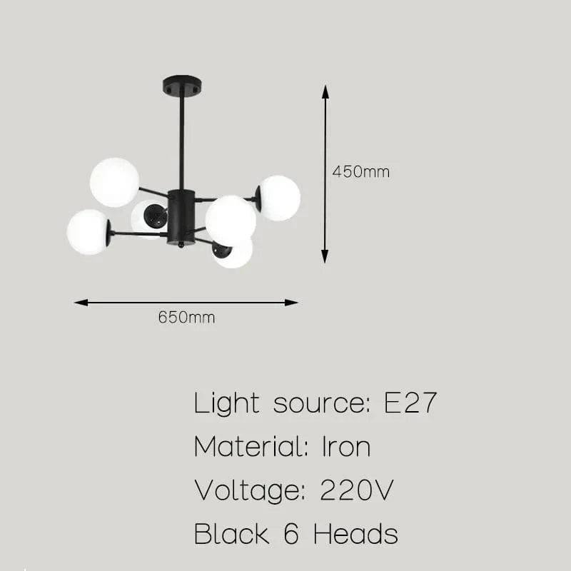 Suspension LED moderne pour éclairage à la maison - Chambre, Salon, Salle à manger - Noir/Or - 220V - Plafonnier  | Marco Lucetti Style C noir / PAS d&#39;ampoule