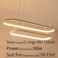 Suspension LED moderne rectangulaire avec télécommande - Lampara Tech | Marco Lucetti 2 anneaux 90x120cm / Couleur or / Blanc chaud, pas de télécommande