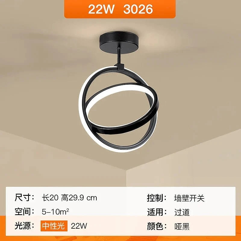 Suspension LED Moderne Simple pour Allée et Couloir de 2020 | Marco Lucetti Tapez B / Lumière neutre