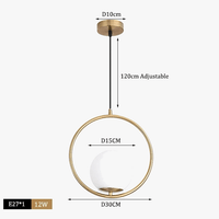 Suspension LED Noir Chrome chic | Marco Lucetti