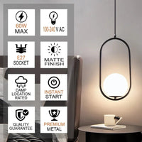 Suspension LED Noir Chrome chic | Marco Lucetti