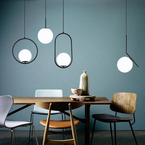 Suspension LED Noir Chrome chic | Marco Lucetti
