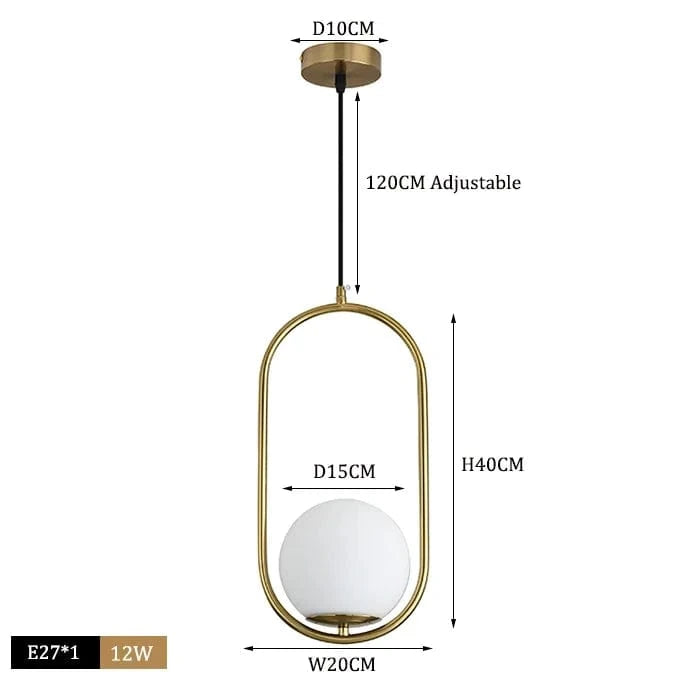 Suspension LED Noir Chrome chic | Marco Lucetti Boule B laiton 15cm / Blanc froid
