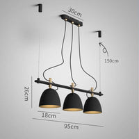 Suspension LED Noir Loft | Marco Lucetti