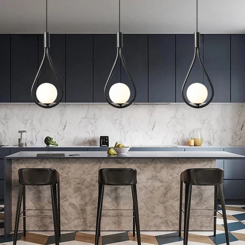 Suspension LED Noir Métal | Marco Lucetti