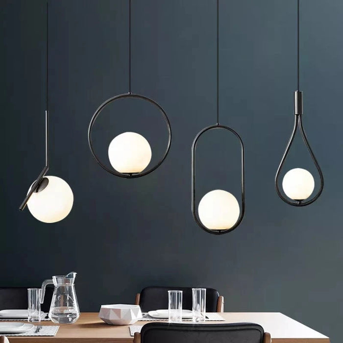 Suspension LED Noir Métal | Marco Lucetti