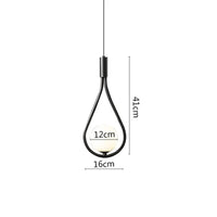 Suspension LED Noir Métal | Marco Lucetti Ballon D 12cm Noir / Blanc froid