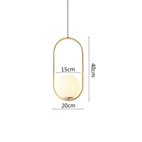 Suspension LED Noir Métal | Marco Lucetti Boule B 15cm Laiton / Blanc froid