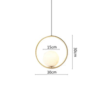 Suspension LED Noir Métal | Marco Lucetti Boule C 15cm Laiton / Blanc froid