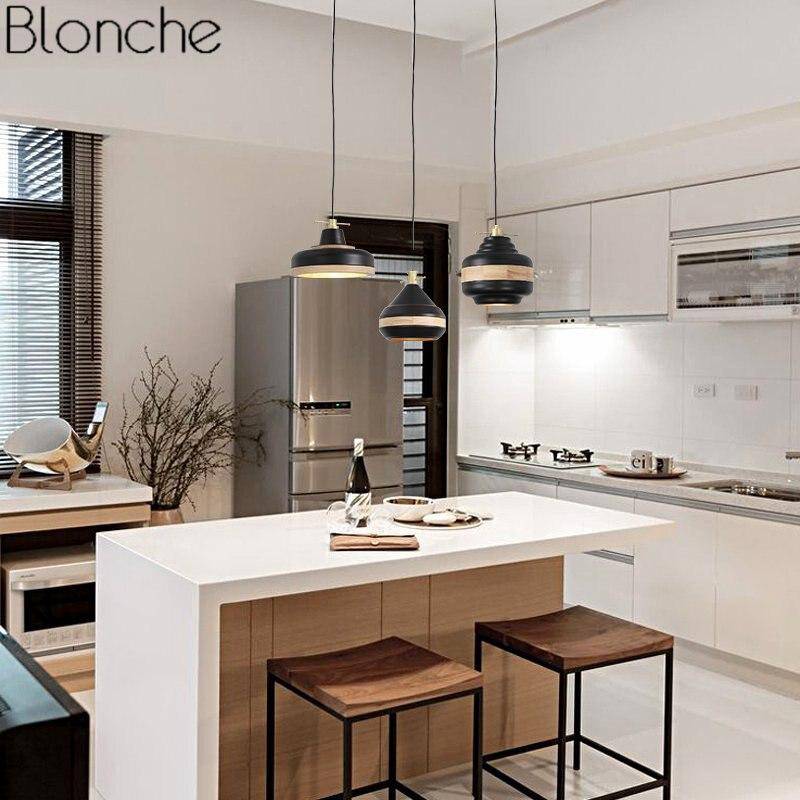 Suspension LED noire bois Country | Marco Lucetti