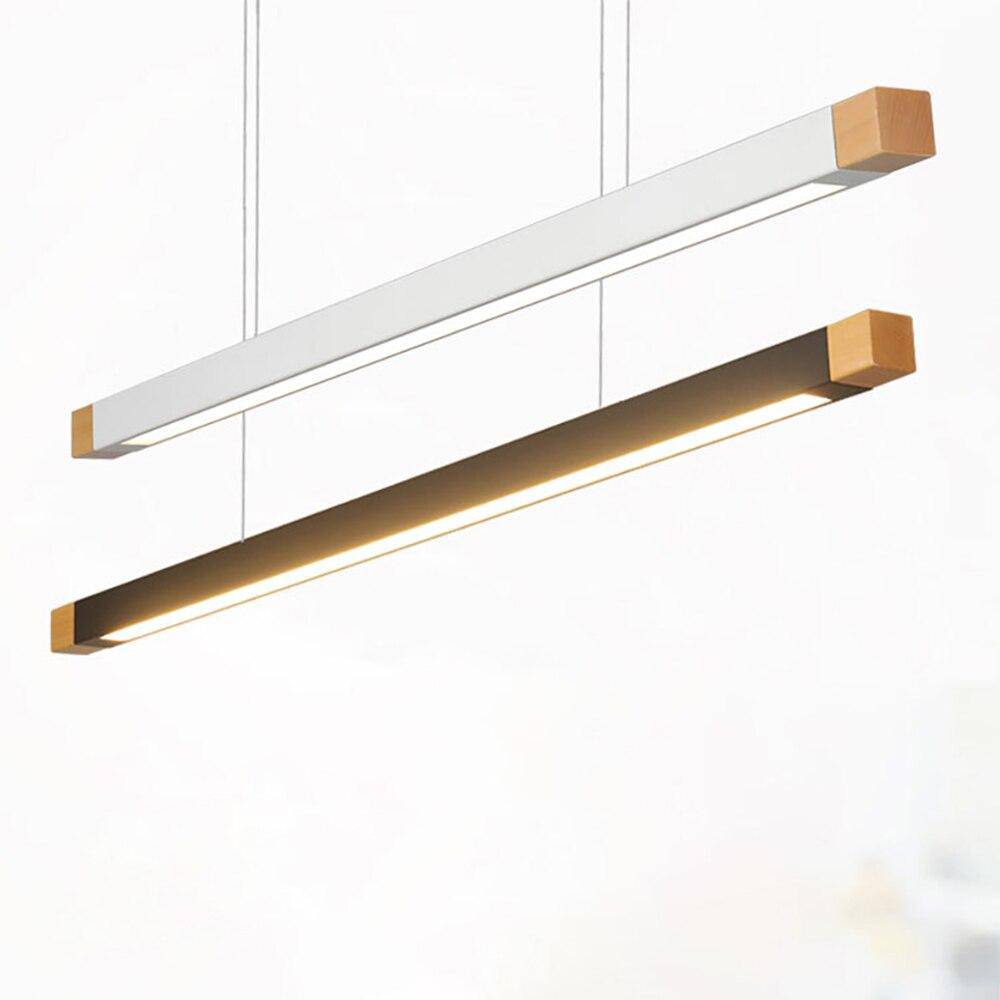 Suspension LED Noire Longue en Métal - Design Élégant | Marco Lucetti