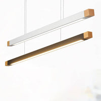 Suspension LED Noire Longue en Métal - Design Élégant | Marco Lucetti